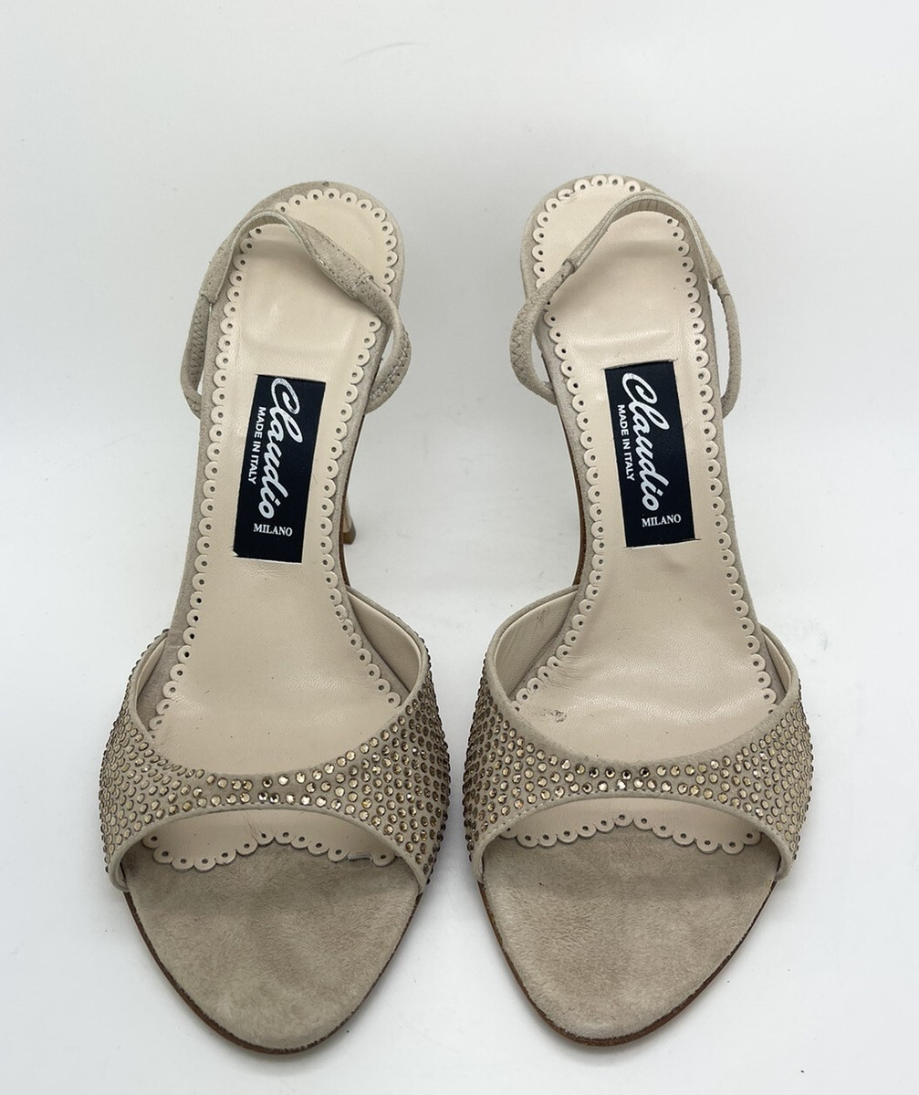 PELLECO Vero Cuoio ハイヒール 37.5 VERO CUOIO Brown Suede Varese Comfort Pointed-Toe Stiletto