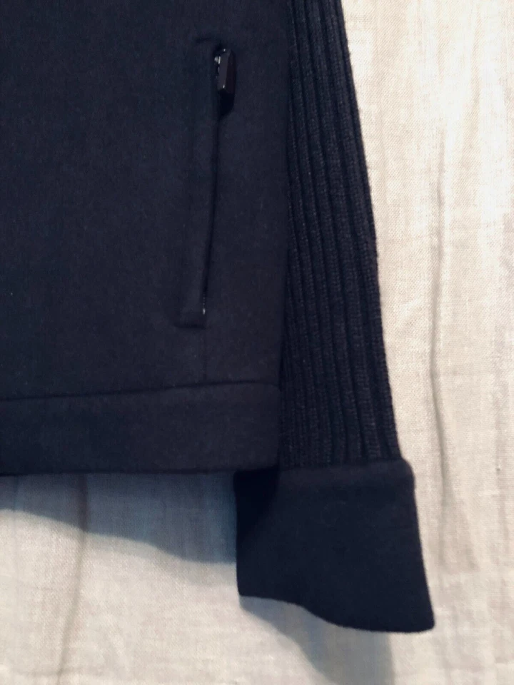 AGNONA Womens Brown Jacket Bomber Wool Mohair Knit Zipper Size 46 Italy - Image 2 of 4