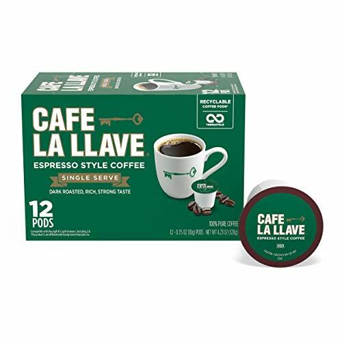Café La Llave Espresso KCup (72 Count) Recyclable 72