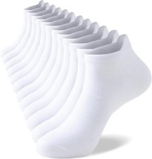 Breathable Bamboo Ankle Socks Men Women Sports Low Cut Thin Cushioned 6 Pairs Mu