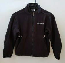 Spyder Fleece Jacket long sleeve Kids Size 10 black