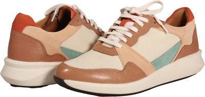 Clarks Un Rio Run Womens Sneaker Blush US Size 8.5 WIDE