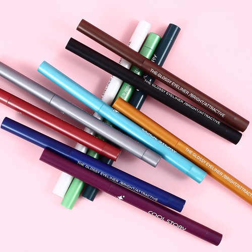 12Colors Metallic Pearlescent Glitter Eyeshadow Eyeliner Gel Pen Waterproof - Picture 19 of 35