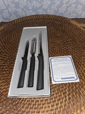 rada knife set Peel Pare And Slice 3 PC Knife Set Made In USA New Open Box 
