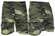 Short Cargo Camouflage Scult - Taille 40 - 100% Coton - Fabriqué En France - Neuf (sans étiquettes)
