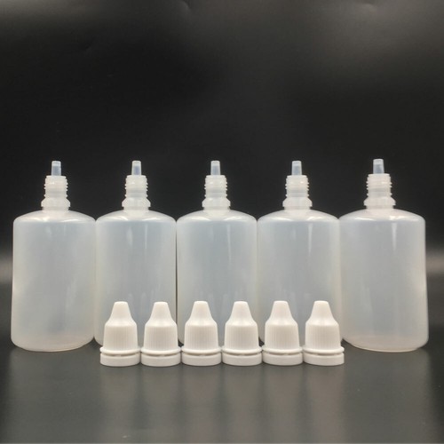 5-100ml Plastic Dropper Bottles Eye Liquid Oil Refillable Squeezable Containers - Picture 12 of 16
