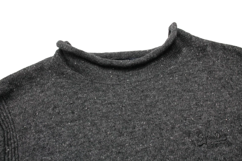 SUPERDRY The Spinnaker Knit Jumper Men's MEDIUM Pullover Lambswool Blend Knit - Image 4 of 4