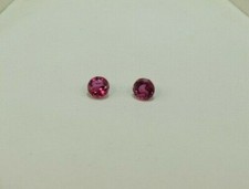 Turmalin roter/Rosa in runder Form, facettierte