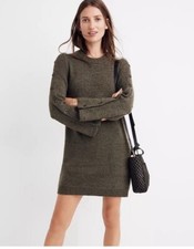New Madewell Donegal Button-Sleeve Sweater-Dress Size Small