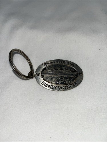 Vintage Disney Cruise Line Disney Wonder Metal Keychain