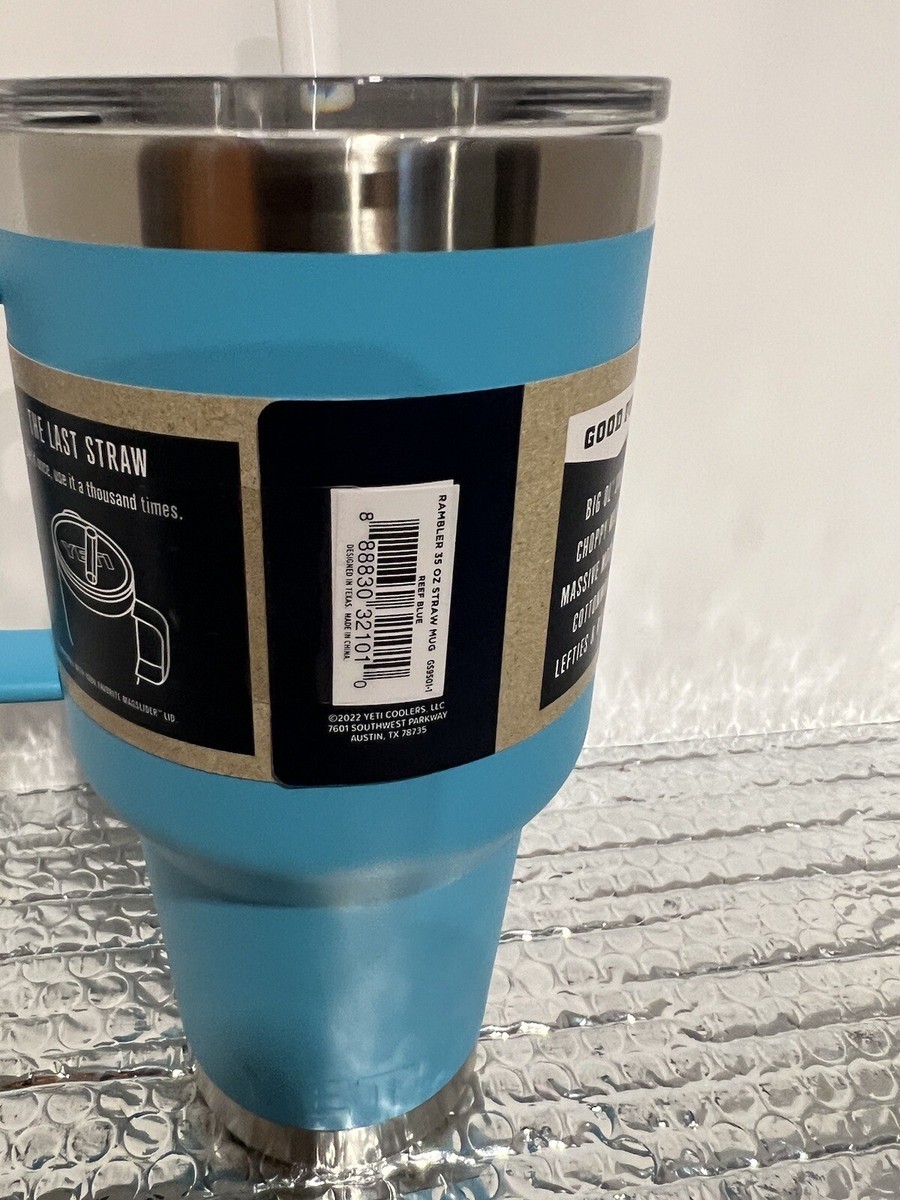 YETI イエティ ランブラー 35oz 保冷マグ ストロー蓋付き ビッグウェーブブルー Rambler 35 oz Mug With