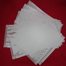 15 Punch Cards Brother KH260 Knitting Machine Original
