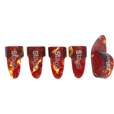 STAGG Satz Plastik Fingerpicks Large | Neu