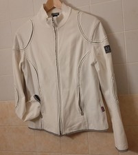 Jacke Belstaff Biker Stretch Gr. 46, EU 38/40 Sweatshirt Unisex Sweatjacke Weiß