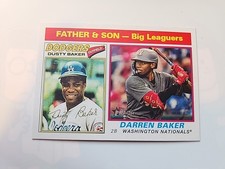 2025 Topps Heritage - Father & Son - Big Leaguers Dusty Baker, Darren Baker #70
