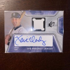 XAVIER NADY San Diego Padres 2001 UD SPx Prospect Jersey Patch Autographed Card