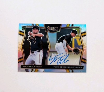 Tsung-Che Cheng - 2025 Select Baseball Diamond Action Signatures - Pirates RC