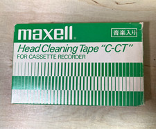 Maxell Cassette Head Cleaner Tape C-CT for Cassette Recorder - Untested