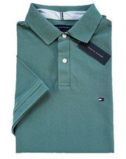 Tommy Hilfiger Men's Regular Fit Stretch Short Sleeve Polo - Green