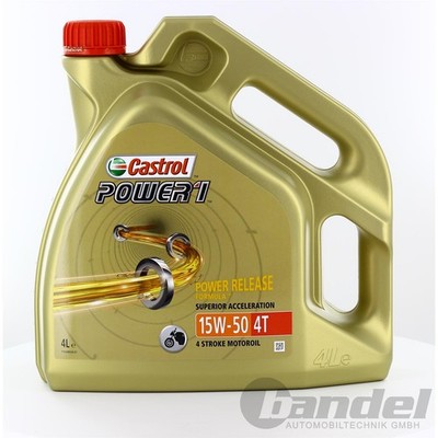 4L CASTROL POWER 1 4T 15W-50 MOTORRAD ÖL 4 TAKT MOTORÖL API SJ