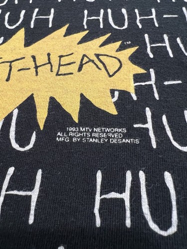 1993 Stanley Desantis MTV’s Beavis & Butthead All Over Print Size Large FOTL - Picture 2 of 5