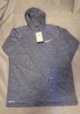 Nike Dri-FIT Lightweight Quick Dry Blue S Men's Pullover Hoodie Long Sleeve