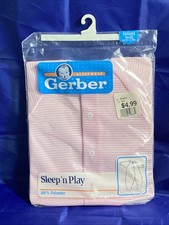 Vtg 1992 Gerber Sleepwear Infant Sleep  N Play Small up to 12 LBS NEW UNOPENED