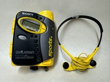 Sony Sports Walkman Stereo Cassette Player Digital AM/FM Tuning WM-FS593 Tested