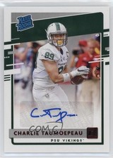 2020 Panini Chronicles Draft Picks Red Charlie Taumoepeau #15 Auto 3hd