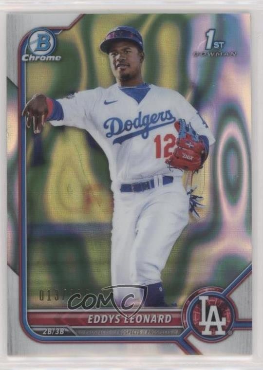 2022 Bowman Chrome Prospects Lava Refractor 13/399 Eddys Leonard #BCP-57 1u6