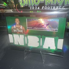 2006-07 Triple Threads Luol Deng Triple Patch Auto /18 Rare SSP Autograph Duke