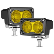 2x 3inch 40W LED Cube Pods Work Lights Fog Driving Flood Reverse Offroad 4WD SUV