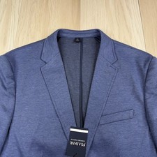 NWT Jos. A Bank Mens Blue Tailored Fit Textured Two-Button Blazer Size XL