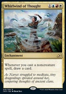 Magic/MTG Whirlwind of Thought IKO-215 Rare Englisch NM