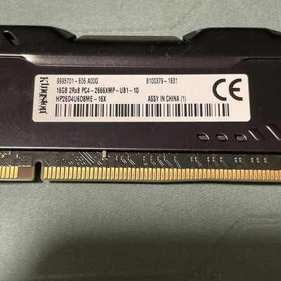 HP Kingston Fury HyperX Hp26d4u9d8me-16x 16gb Pc4-2666xmp Ddr4 RAM