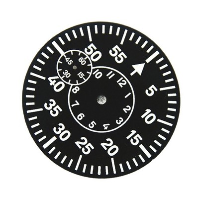 38.9mm Watch Dial Green Luminous Watch Face Plate For ETA 6497 9 o'clock Parts