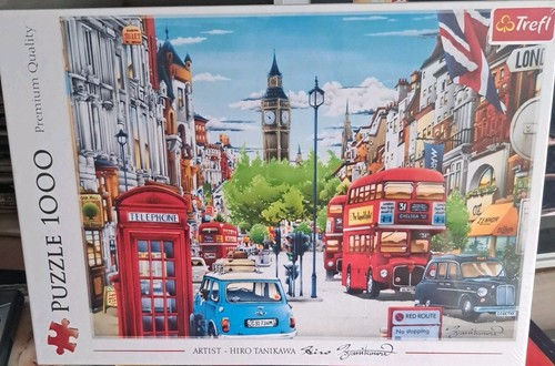 London Street by Hiro Tanikawa 1000 Piece Jigsaw Puzzle by Trefl - New, Sealed