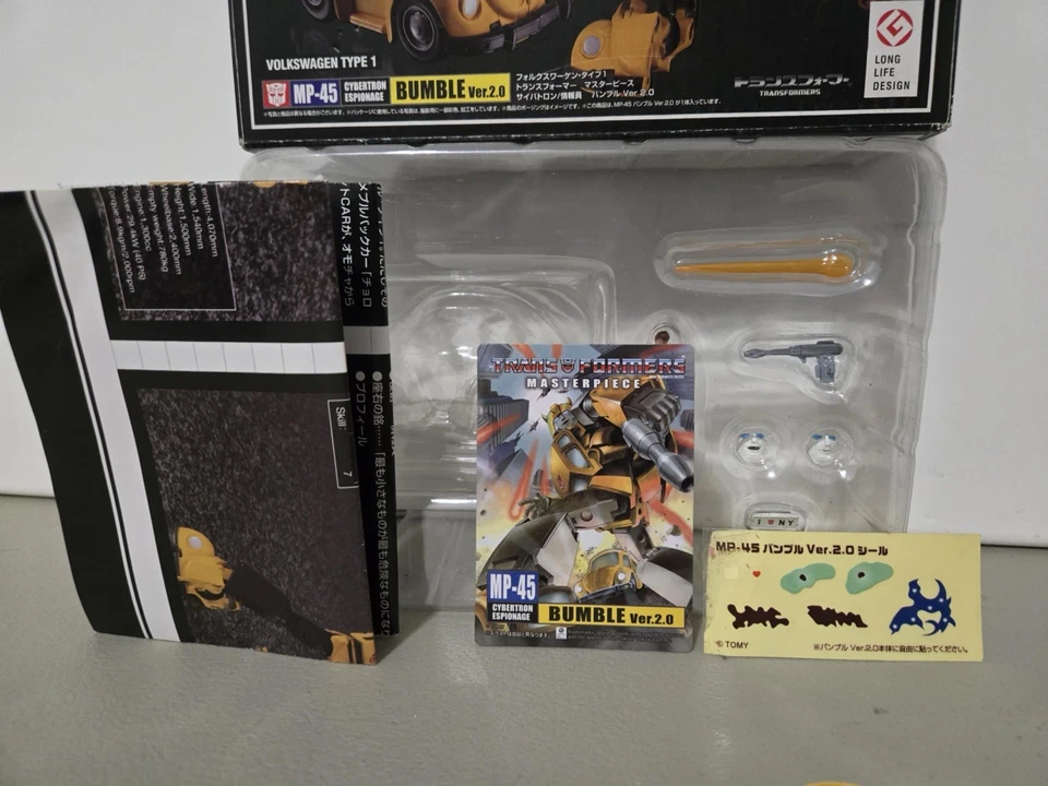 Transformers Masterpiece Figure Bumblebee VW Beetle Hasbro Takara - Image 4 of 4