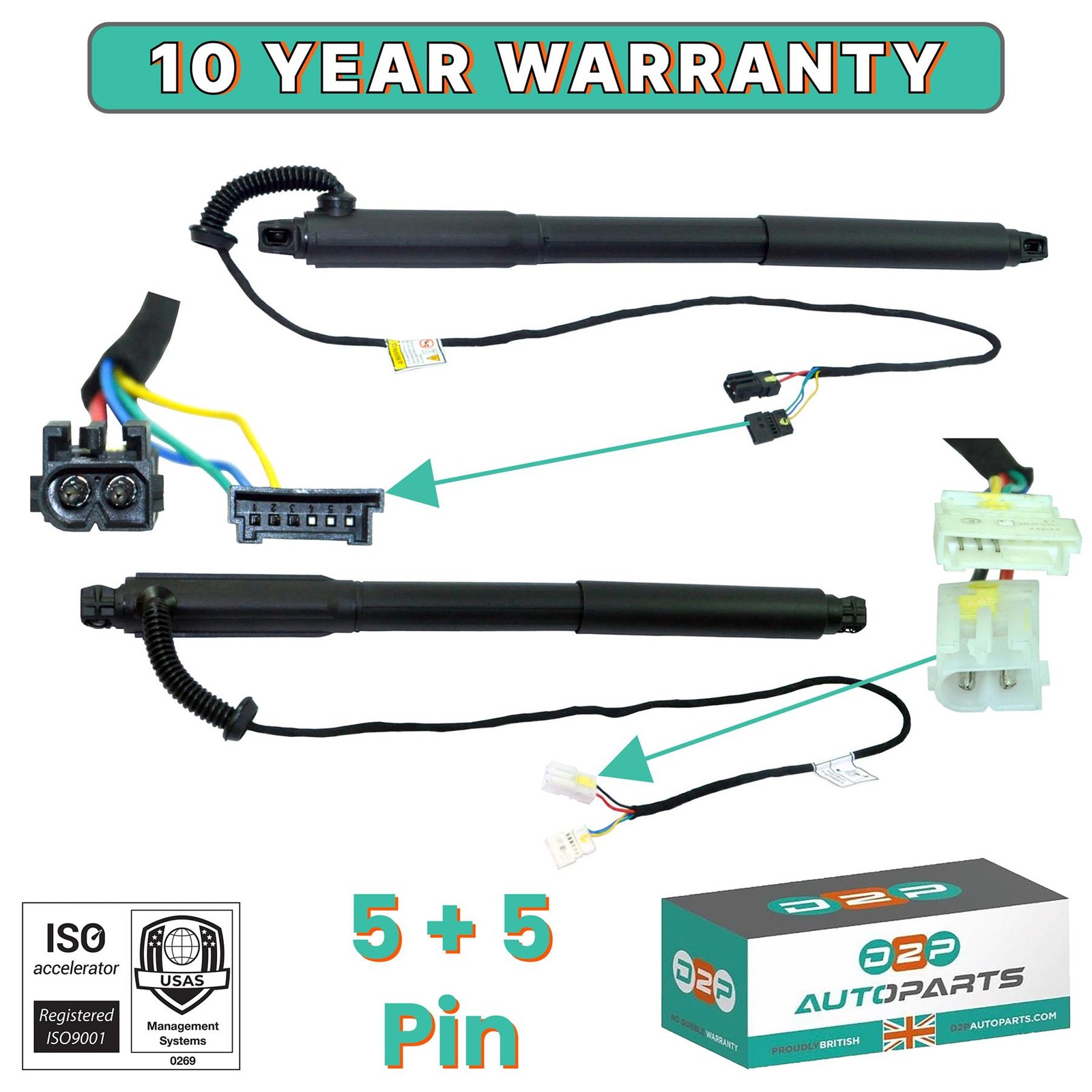 BMW X5 E70 REAR SPINDLE DRIVE/GAS STRUT SPRING FOR AUTO TAILGATE BOOT (PAIR)