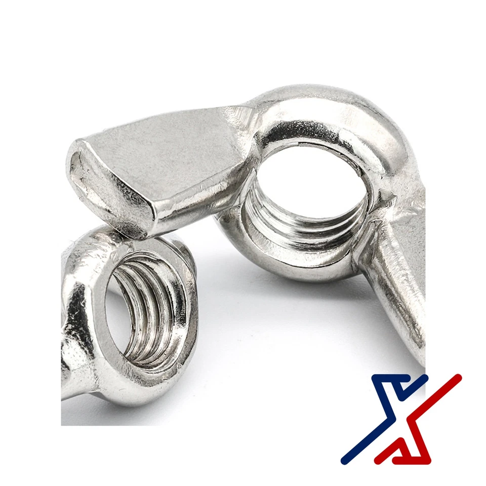5/8"-11 Zinc Plated Wing Nuts / Butterfly Nuts by X1 Tools - Imagem 2 de 3