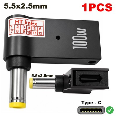 Adapter Konverter 5,5x2,5mm auf USB-C PD für Medion Erazer P7648 PC