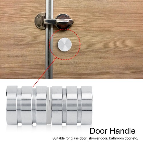 Shower Glass Door Knob Stainless Steel Bathroom Round Back-to-Back Handle Pull - Picture 10 of 10