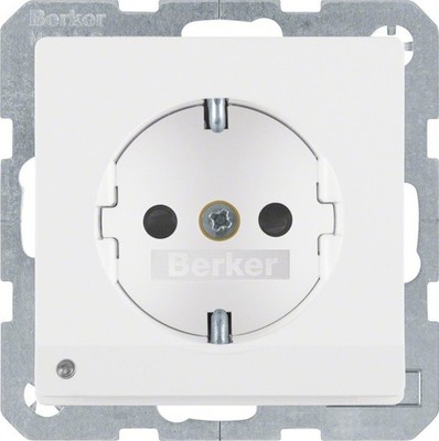 Berker SCHUKO-Steckdose pows/sa 41096089 Steckdosen SCHUKO-Steckdose