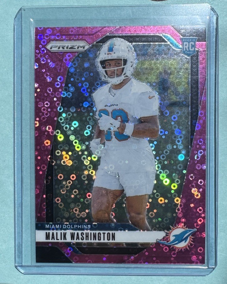 2024 Panini Prizm Rookies Pink /25 Malik Washington #371 Rookie RC
