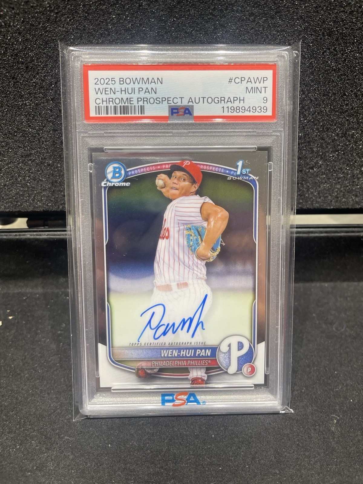 Wen-Hui Pan 1st Bowman Chrome Auto - PSA 9 - 2025 Bowman #CPA-WP (AU, RC)
