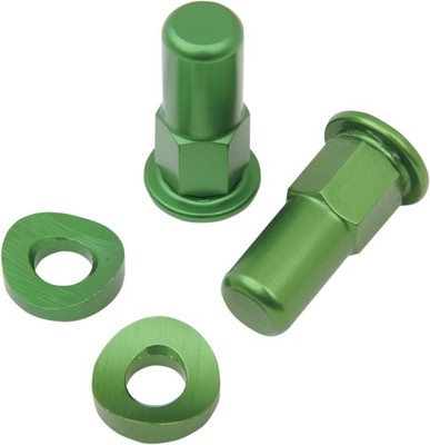 No Toil Rim Lock Tower Nut/Spacer Kit Green NTRK008