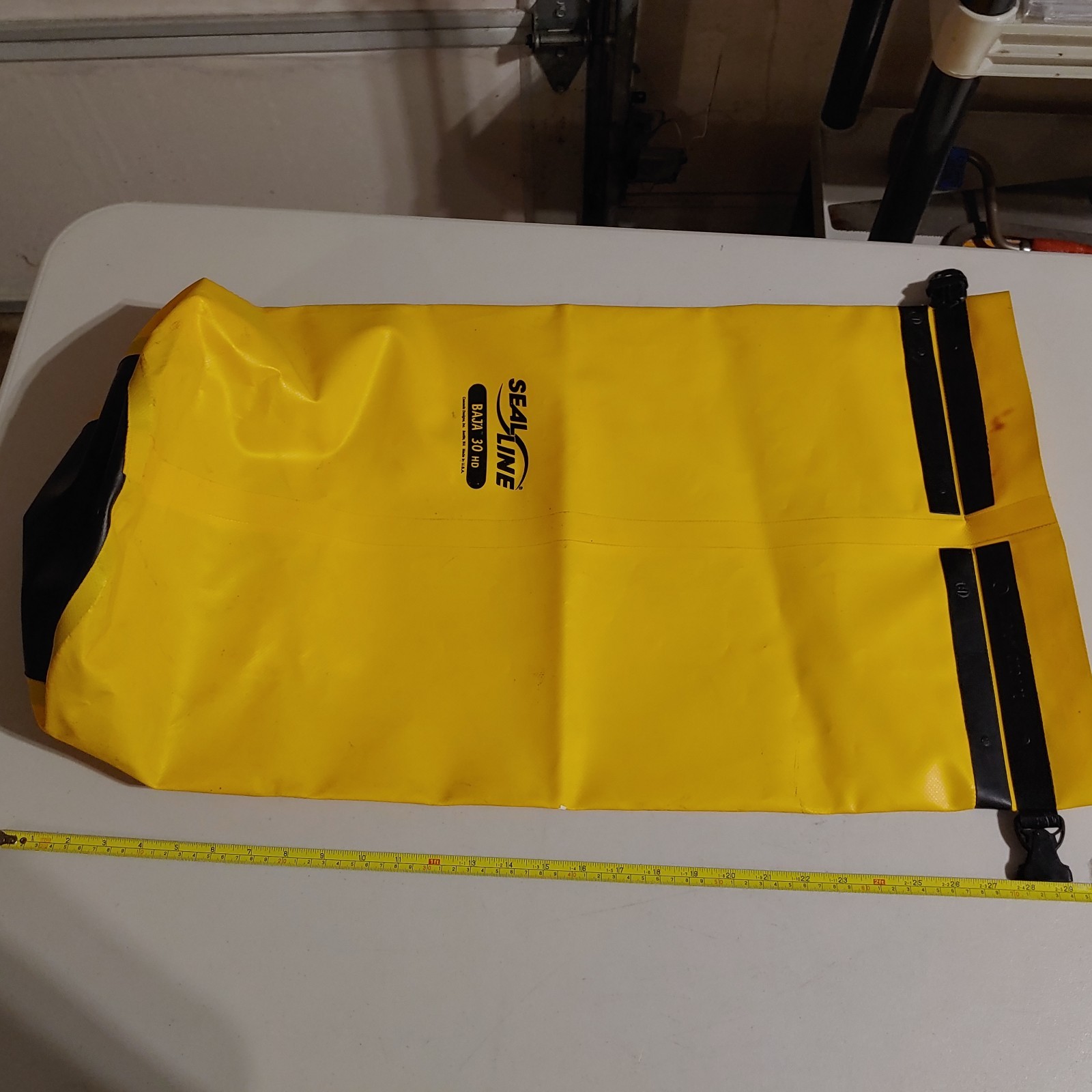 Seal Line Dry Bag Baja 30 HD Heavy Duty Yellow Gold 30×17 Excellent Made in USA