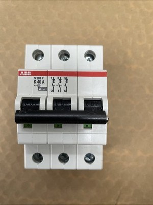 ABB System M Pro S200 MCB Leitungsschutz Mini Leitungsschutzschalter 3P 40 A 10 Ka Kurve