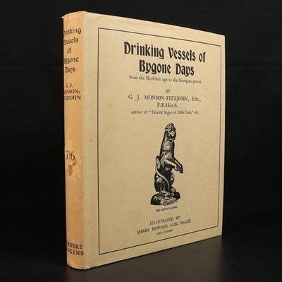 1927 Drinking Vessels Of Bygone Days Antique Neolithic To Georgian History Book
