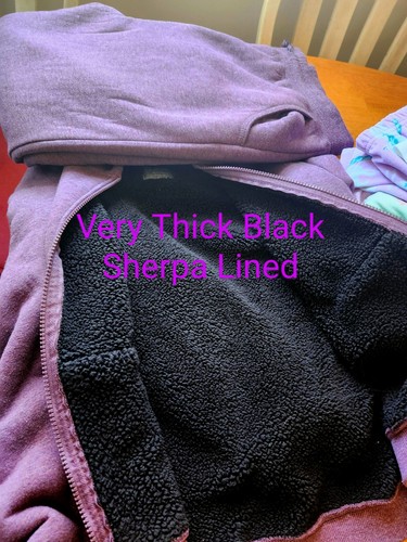 15 Piece Girls Big Kid Clothing Bundle Sherpa Lined Jogging, Tops, Hoodie, Dress - Picture 10 of 11